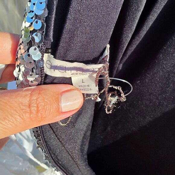 Eva Mendes CollectionâLEANN MIDI Sequin Sleeveless SHEATH Dress - Picture 4 of 6